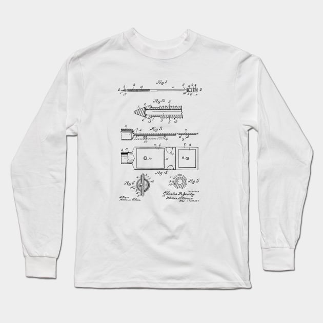 Catheter Vintage Patent Drawing Long Sleeve T-Shirt by TheYoungDesigns